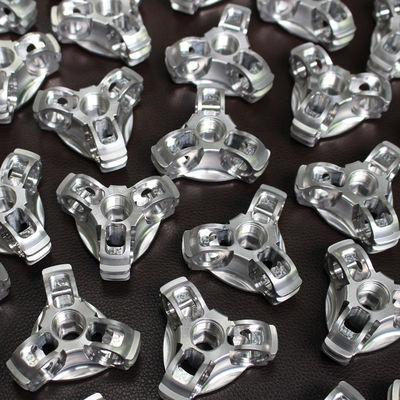 Mekanik Bagian-bagian Mesin Aluminium CNC Mekanik Finish Permukaan Perak Anodizing Presisi Tinggi